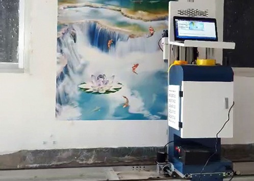 Stampante a getto di inchiostro automatica della parete di profilo 24m2/H SSV-S3 della lega